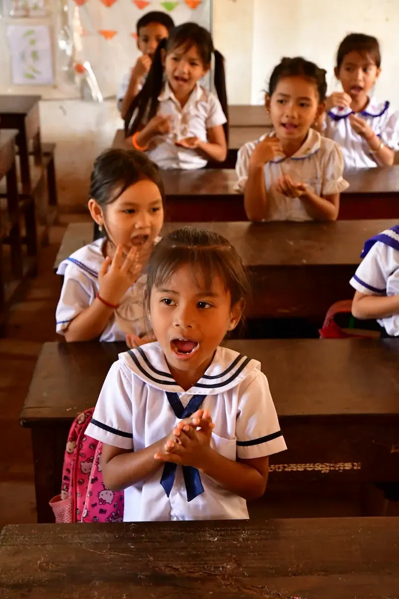 Cambodian School Classroom Cambodian Primary School Classroom